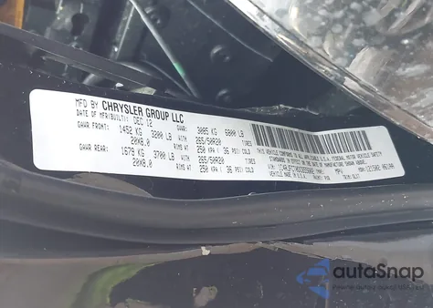 2013 Jeep Grand Cherokee Overland z USA, uszkodzony, nr VIN 1C4RJFCT0DC655602